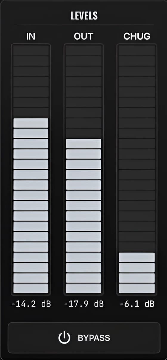 MetalGuitarEQ levels section